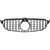 MERCEDES C-Class W205 14-18 Svart/Krom Panamericana Sportgrill AMG/GT-Look (med ADAS) DIEDERICHS